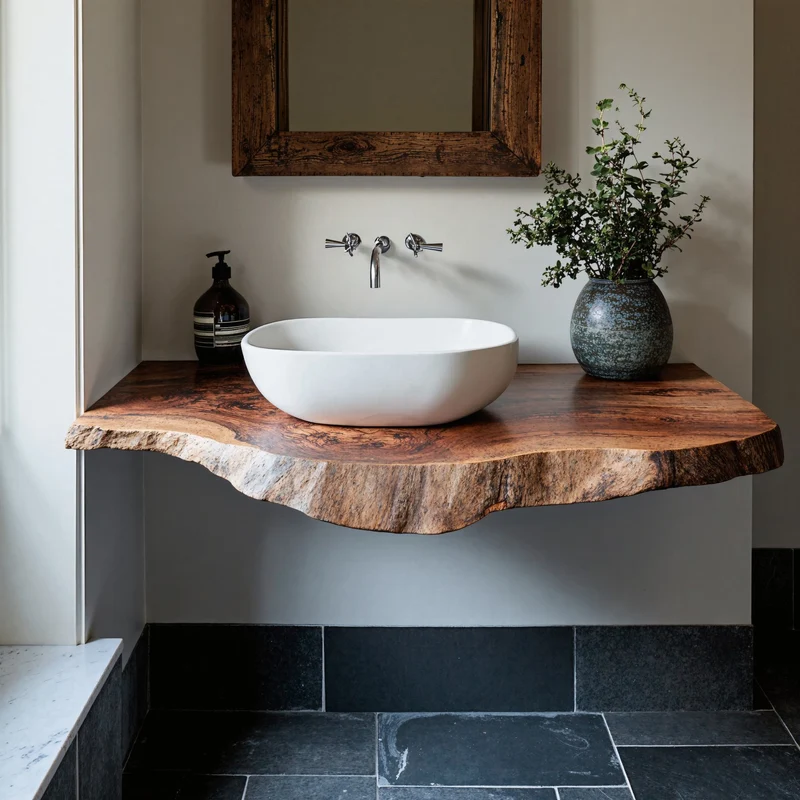 Farmhouse Solid Wood Vanity Rustic Bathroom SILDTBRV208