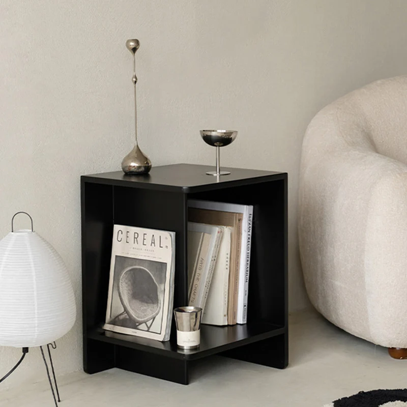 Contemporary Scandinavian Rectangular MDF Displaced Design Coffee Table 2-Tier For Living Room & Bedroom