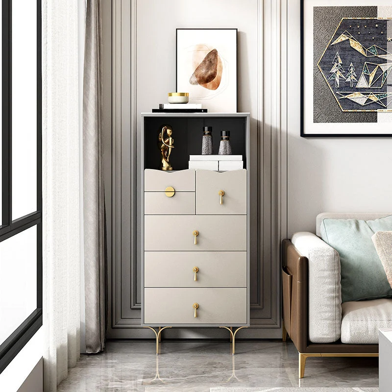 15.6-inch Width Glam Dresser Manufactured Wood Storage Chest