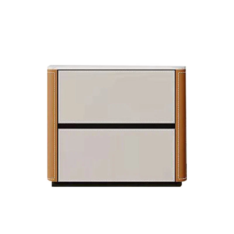 Contemporary Stone Vertical Chest Bedroom Storage Chest with Drawers