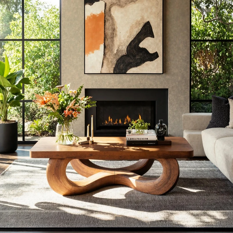 Rustic Solid Wood Table For Eclectic Interiors SILDTTNCF023