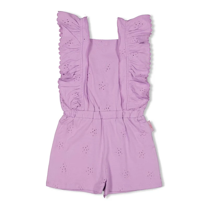 Jubel-Jumpsuit kurz Broderie Anglaise - Lazy Lagoon-Violet