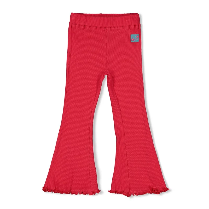 Jubel-Gerippte Schlaghose Pointelle - Lazy Lagoon-Fuchsia
