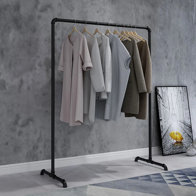Mid-Century Modern Coat Hanger Free Standing Metal Entryway Kit