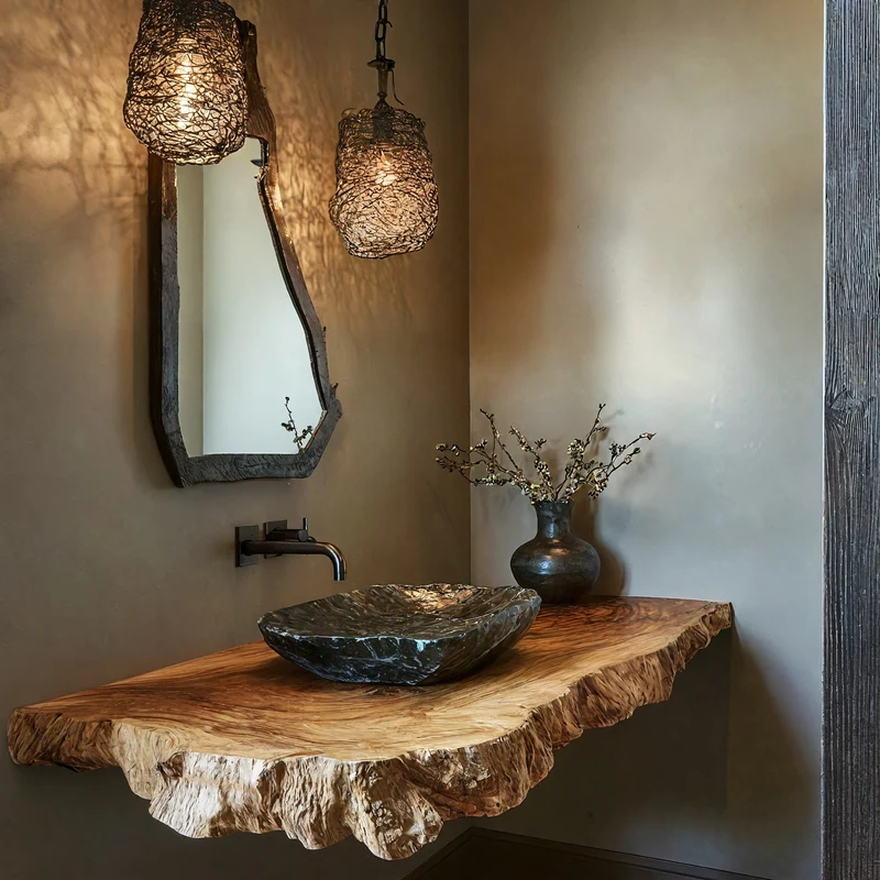 Farmhouse Wooden Vanity Timeless Design Choice SILDTBRV202