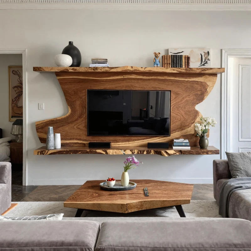 Rustic Living Room Media Console And Tv Stand For Entertainment Spaces SITHTVC002