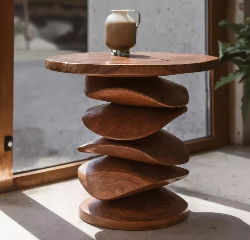 Sculptural Side Table For Living Room Corner Or Balcony SITHSTA001