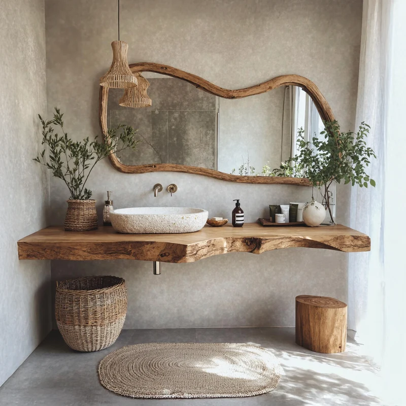 Vintage Solid Wood Vanity For Modern Bathroom Look SILDTBRV190