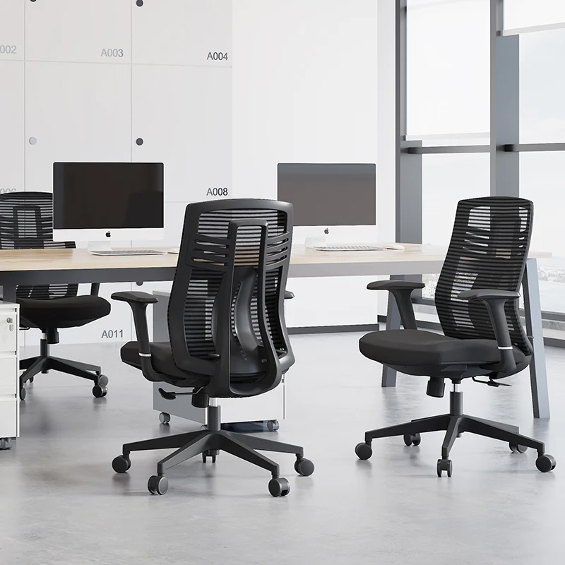 Modern Minimalist Swivel Mesh Desk Chair: Backrest & Armrests - Ergonomic Gaming Chair For Home Office