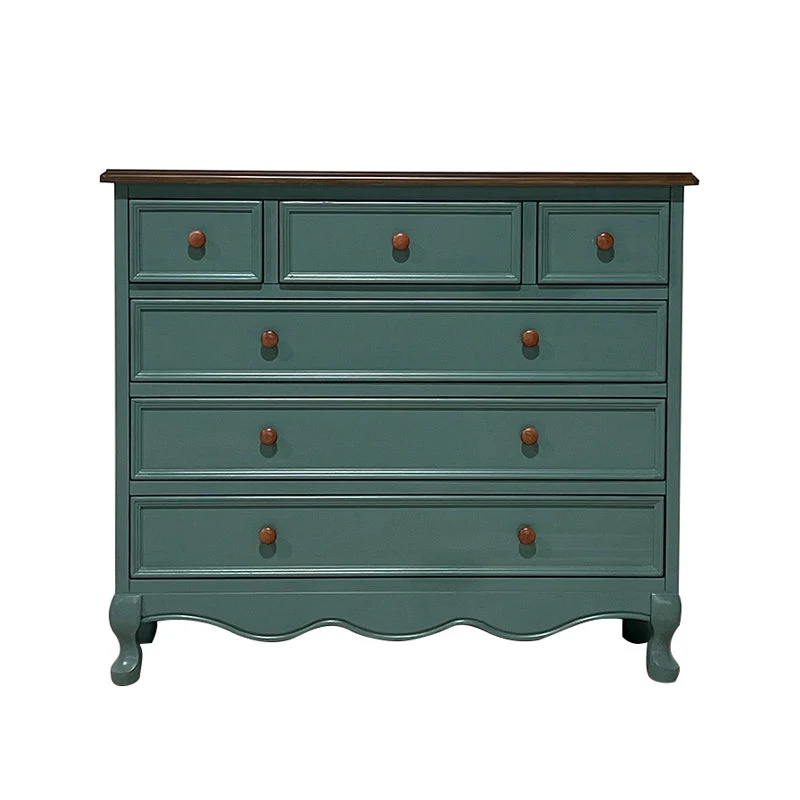 13.65/15.6 Inch W Coastal Dresser Solid Wood Storage Chest Dresser
