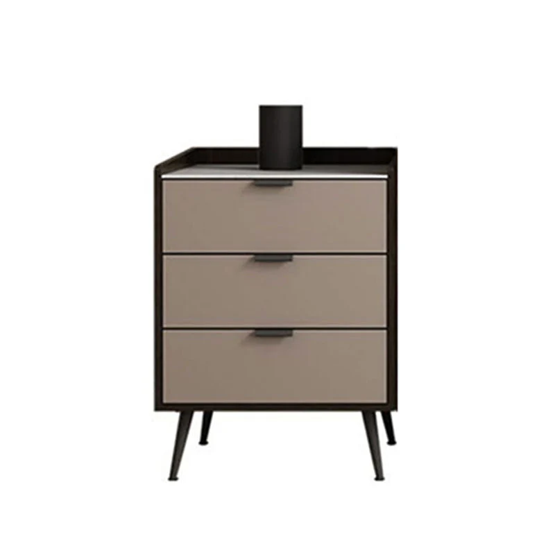 Contemporary Bedroom Stone Storage Chest Vertical Chest with Drawers