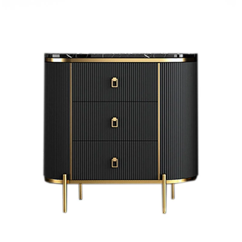 Glam Stone Storage Chest Home 16" W Vertical Chest with 3 Drawers