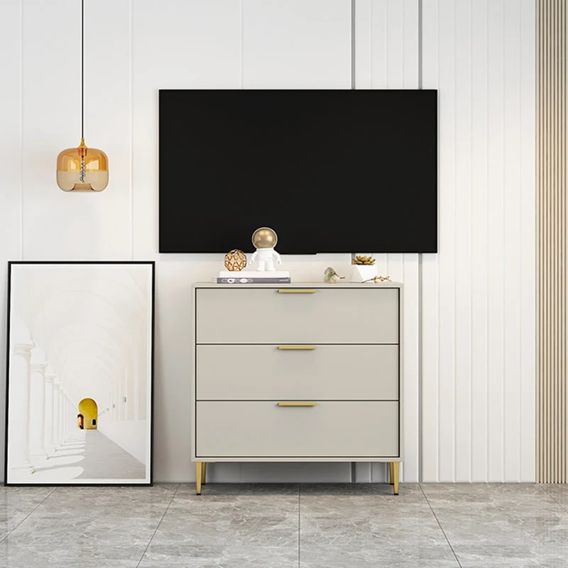 Modern Horizontal Storage Chest Dresser Wooden Storage Chest with Drawers