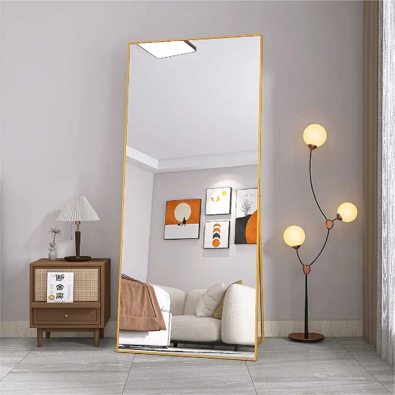 Yelenaro Standspiegel 180×80 cm mit Aluminiumrahmen – Wand- & Bodenspiegel