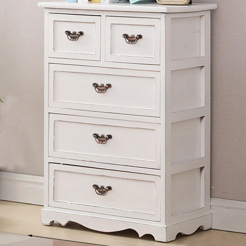 Nautical Bedroom Vertical Storage Chest Wooden Chest with Drawers