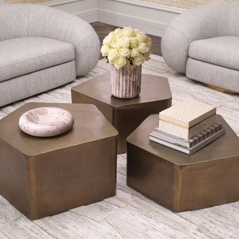 Eichholtz – 3er-Set Couchtisch Veenazza