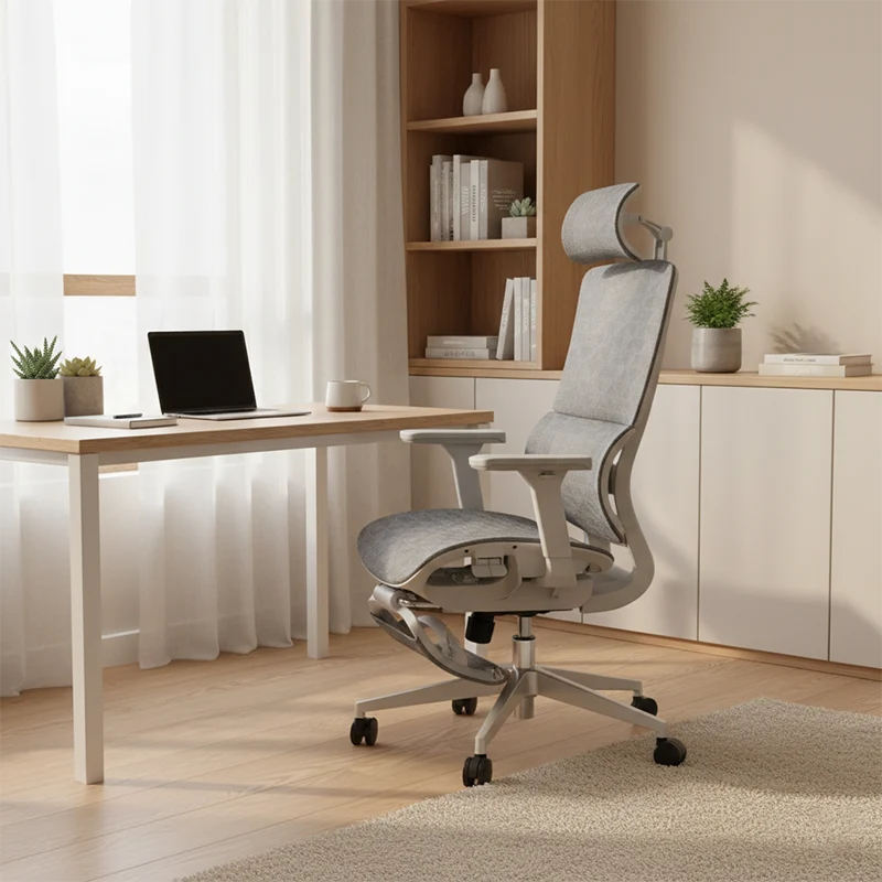 Modern Minimalist High-Back Executive Office Chair: Ergonomic Mesh Chair - Height-Adjustable Desk Chair For Home Office