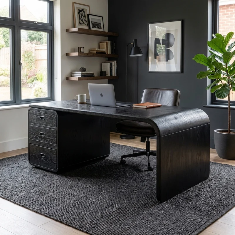 Japandi Harmony Writing Desk Bedroom And Work Room SINLKIDK061