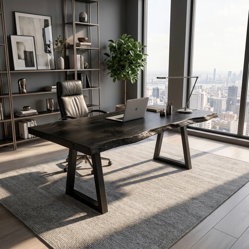 Rustic Natural Work Desk Bedroom And Creative Area SINLKIDK020