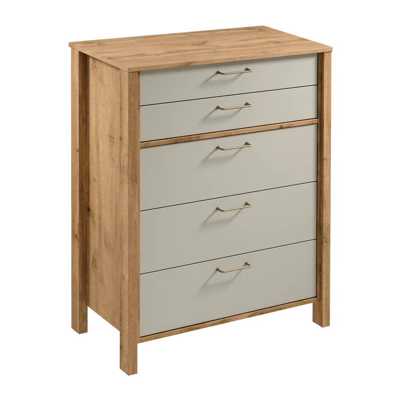 Velario Kommode Modern Stilvoll Geräumig – Sideboard mit 5 Schubladen