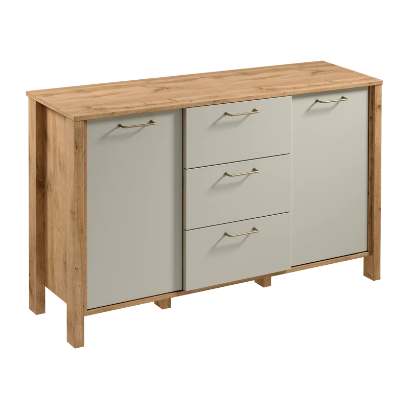 Velario Kommode Modern Stilvoll Geräumig – Sideboard mit Schubladen und Türen