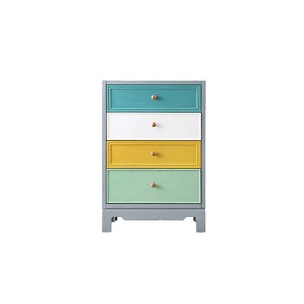 Wooden Storage Chest American Traditional Style Storage Chest Dresser with Drawers