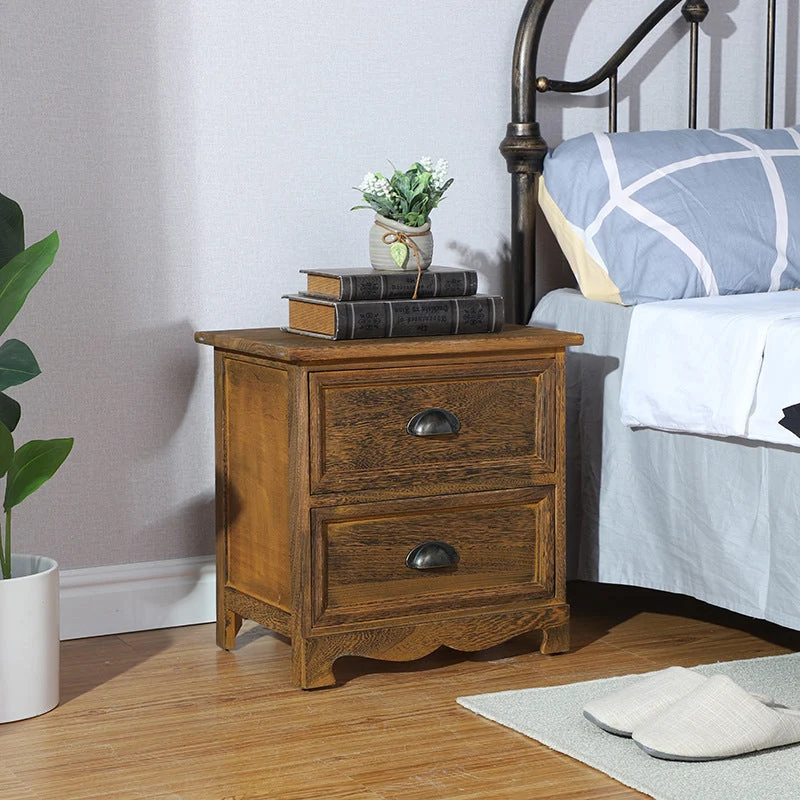 Traditional Style Storage Chest Bedroom Vertical Wooden Storage Chest Dresser with Drawers