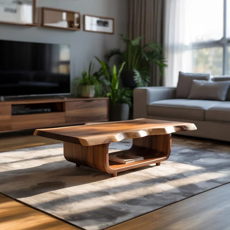 Mid Century Organic Coffee Table Living Room And Lounge Room SINLKICF246