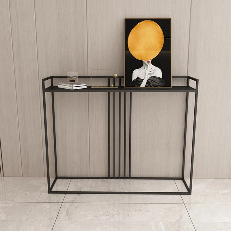 Contemporary Ironcraft Rectangle Console Table Accent Table for Hall
