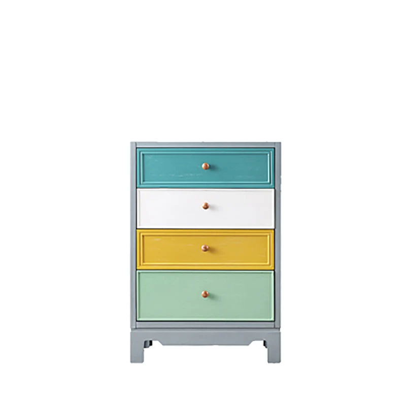 Traditional Solid Wood Chest Bedroom Storage Chest with Multi Drawers