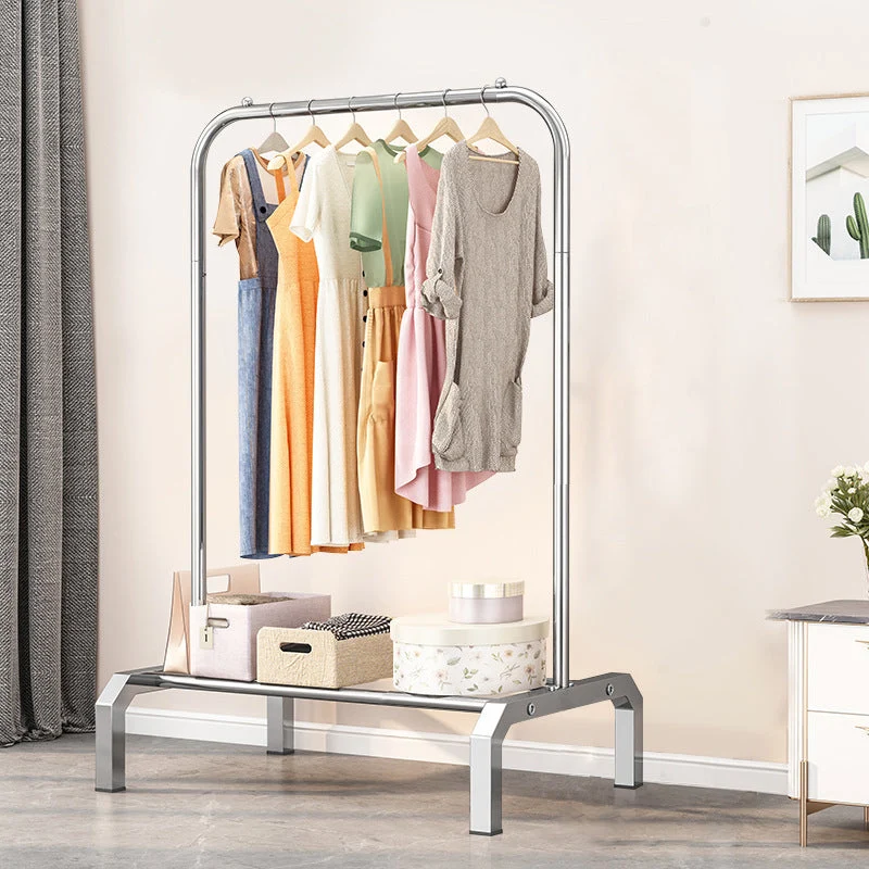 Contemporary Entryway Kit Metal Free Standing Hooks Shelving Included Hall Stand