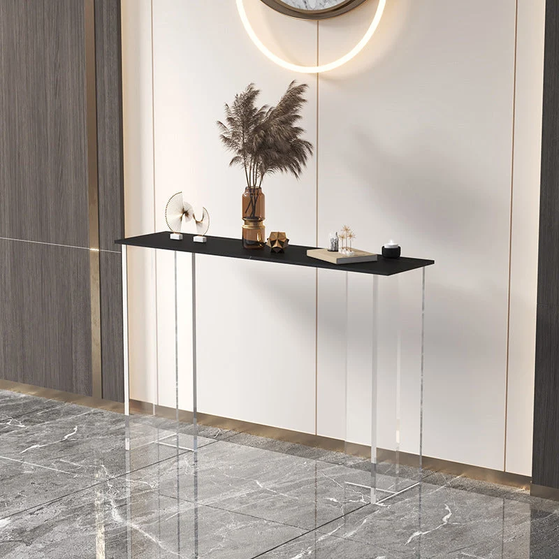 11.8" W Modern Console Accent Table Antique Finish Console Sofa Table