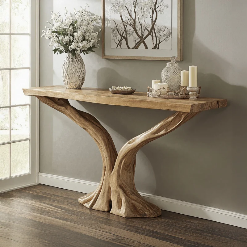 Classic Farmhouse Console Table For Living Room SILDTCS154