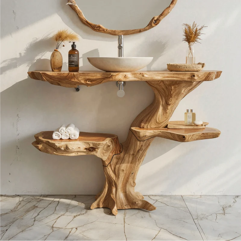 Handcrafted Bathroom Vanity Bathroom SILDTBRV052