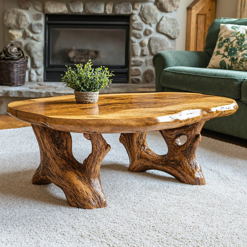 Wooden Coffee Table For Living Room Home SILDTCF049