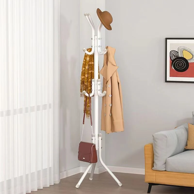 Modern Minimalist Iron Triangular Hall Tree Freestanding With 12 Hooks For Living Room & Bedroom