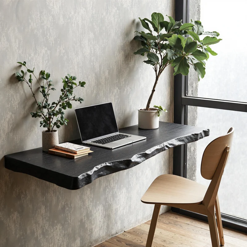 Farmhouse Wooden Floating Table For Furniture Decor SILDTFLD003