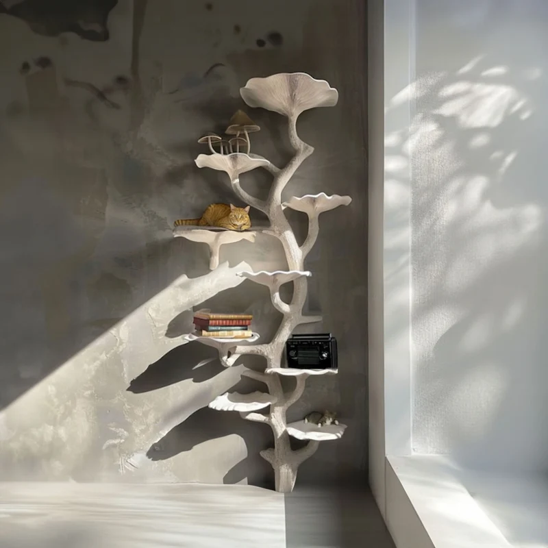Mushroom Free Standing Corner Wall Shelf SINLTB013
