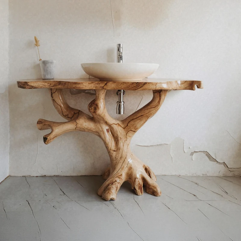 Handcrafted Bathroom Vanity SILDTBRV008