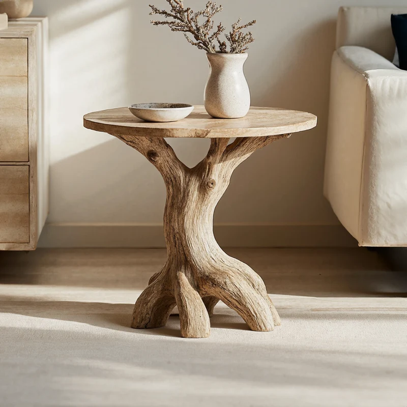 Farmhouse End Table Live Edge Table Home Decor SILDTEN054