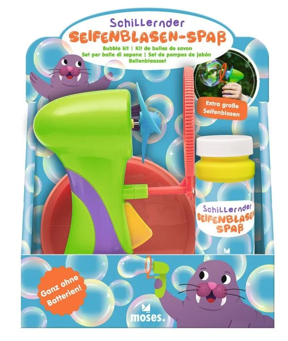 Moses-Schillernder Seifenblasen-Spaß