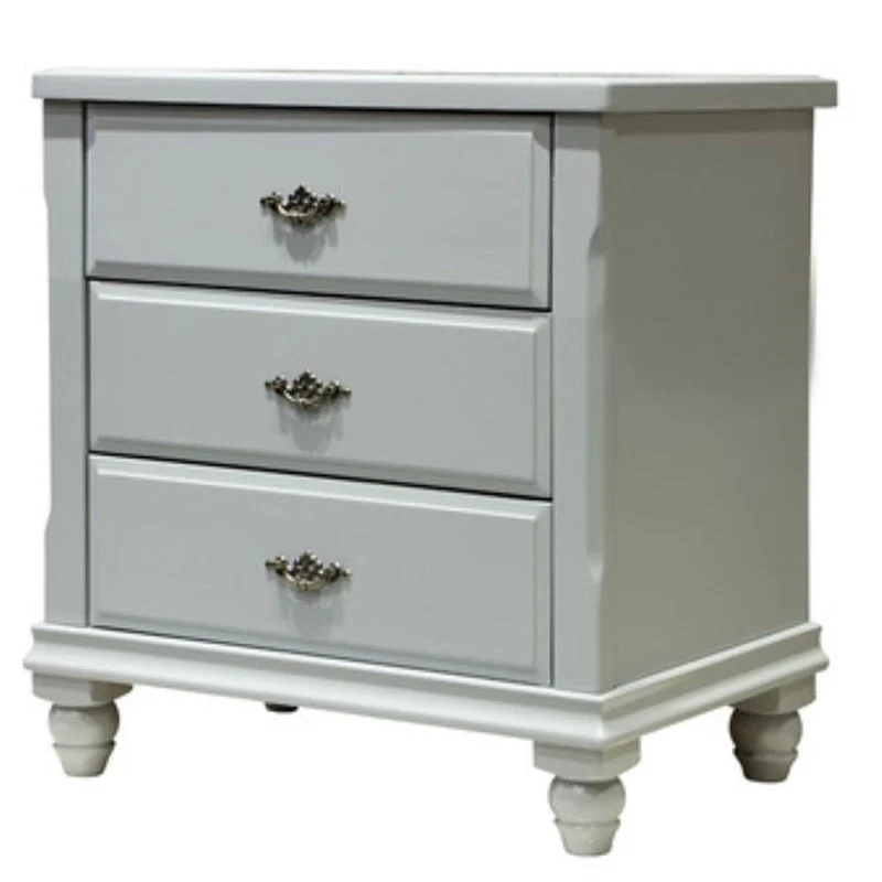 Traditional Bedroom Rubber Wood Storage Chest Vertical Chest with Drawers