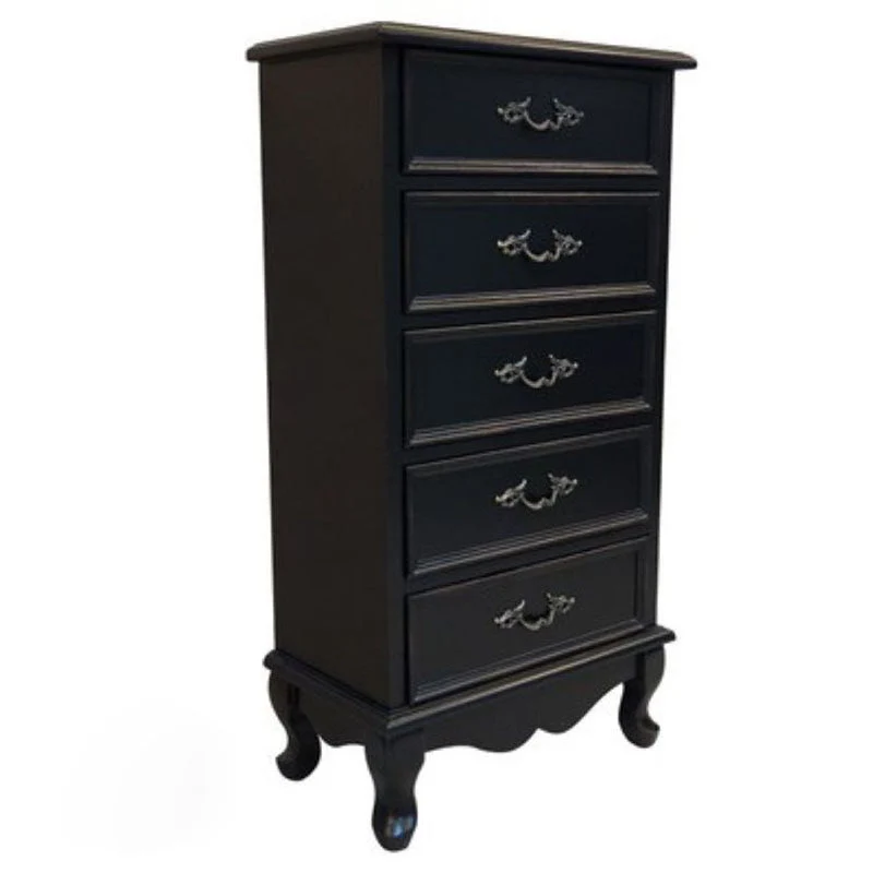 Bedroom Storage Chest Wooden Nautical Vertical Chest with Drawers