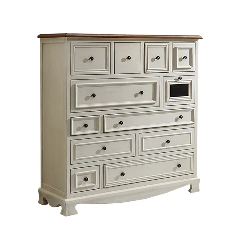 Nautical Bedroom Chest Solid Wood 16"Wide Storage Chest with Drawers