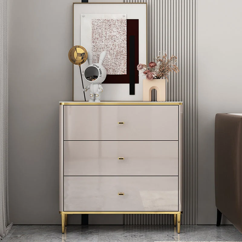 11.7-inch Width Glam Storage Chest Stone Storage Chest Dresser with 3/6 Drawers