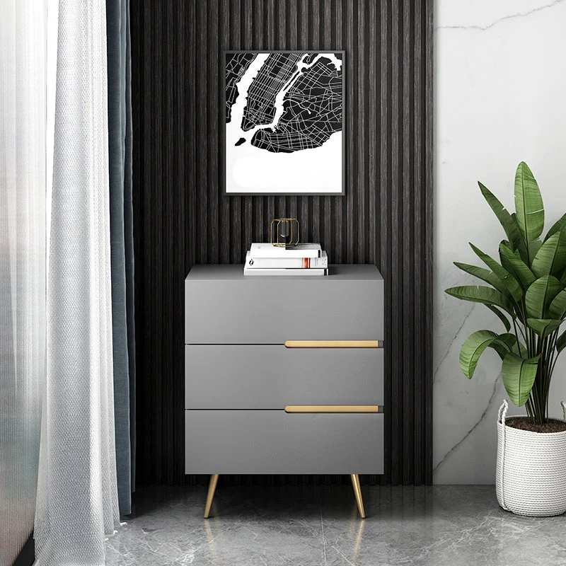 Manufactured Wood Dresser Glam Storage Chest with 3/4/5 Drawers