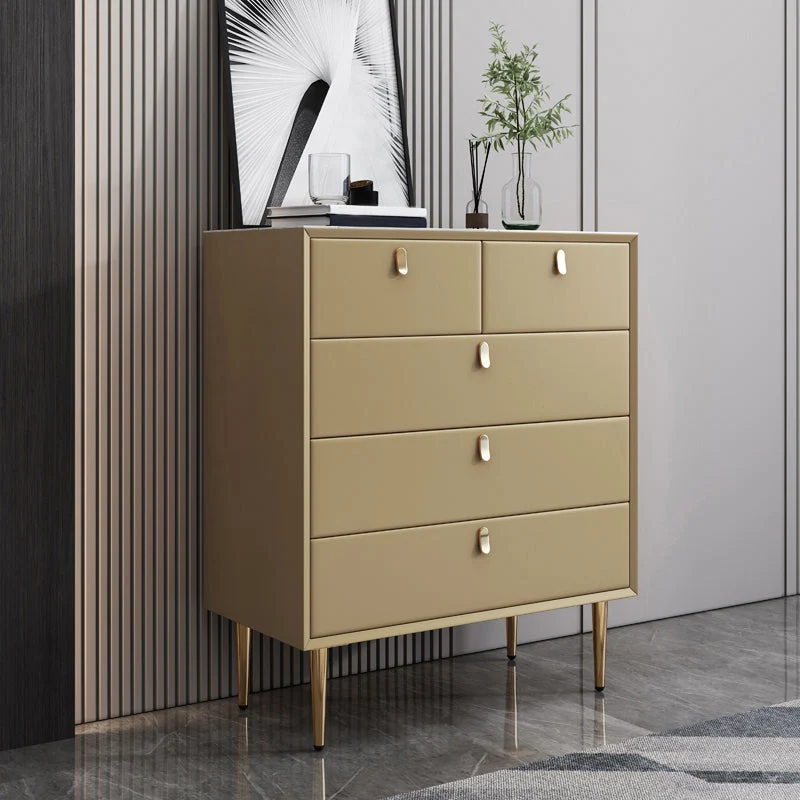 Glam Stone Storage Chest Bedroom 16" Wide Chest with Drawers
