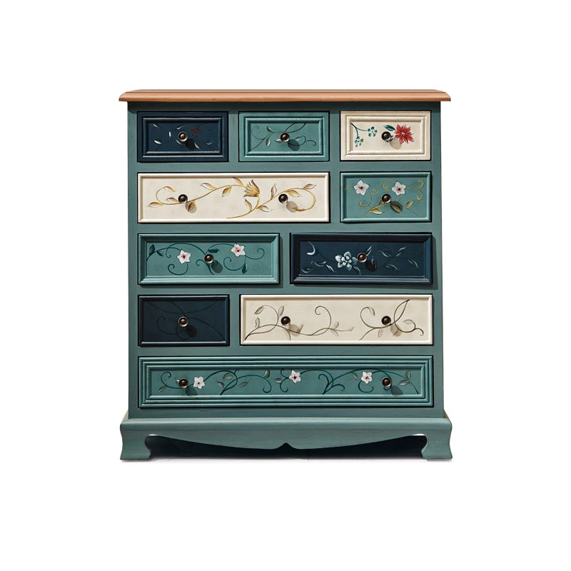 American Storage Chest Dresser Traditional Style Storage Chest with Solid Wood Drawer