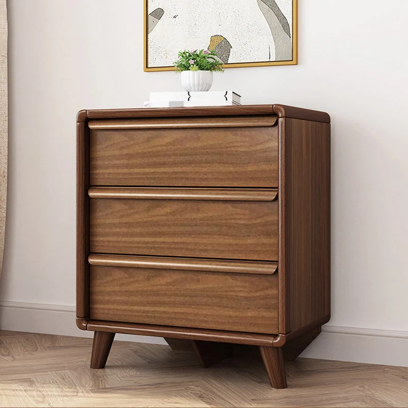 Traditional Rubber Wood Dresser Bedroom Storage Chest Dresser with Drawer