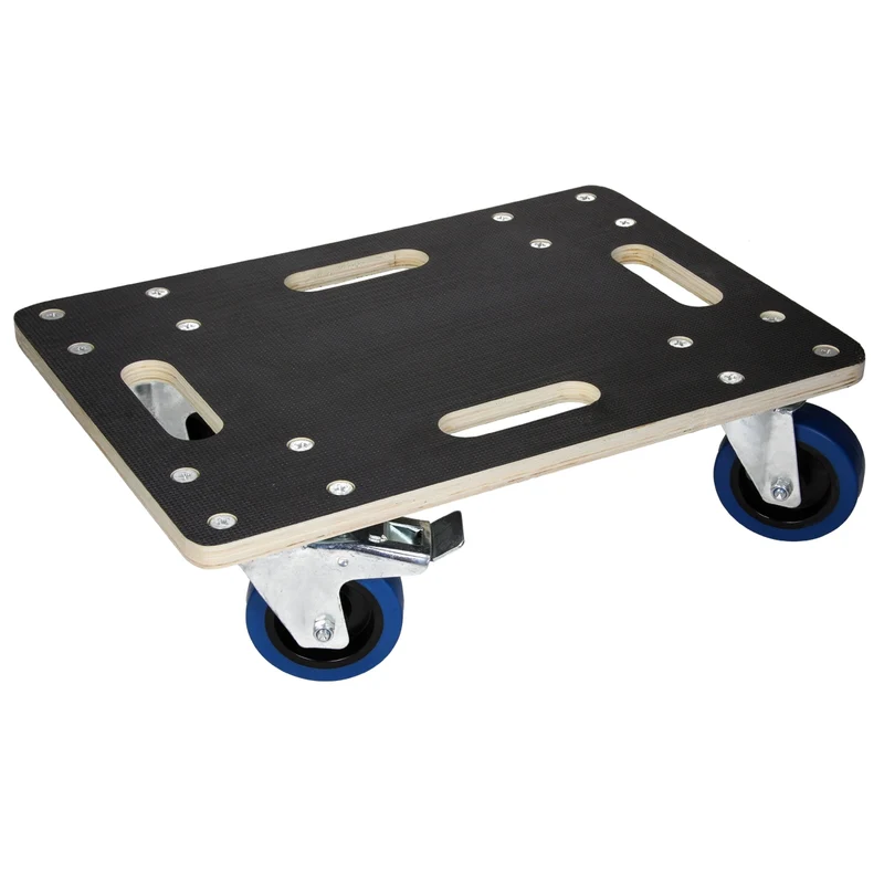 Rollbrett Möbelroller 35 x 50 cm aus Multiplex mit Feststellbremsen Traglast 800 kg